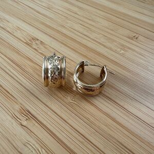 14K Yellow Gold Huggies